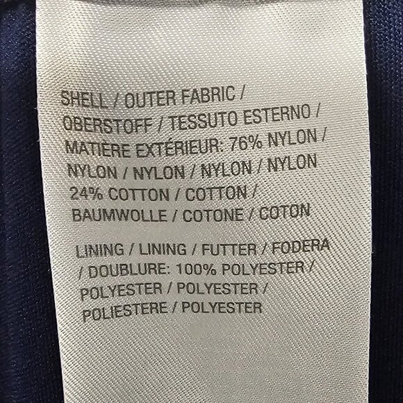 Isaac Mizrahi Live Navy Blue Crochet Lace Pants Boho Crop Festival 1X - Picture 10 of 11